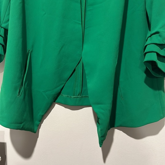RACHEL ZOE GREEN 3/4 SLEEVE BLAZER JACKET - Picture 4 of 8